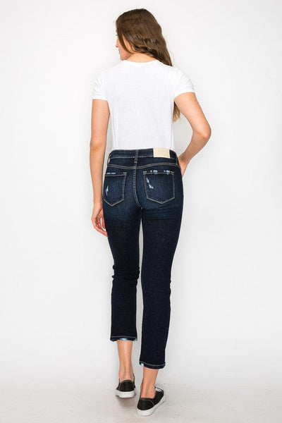 S-HIGH RISE SKINNY STRAIGHT JEANS