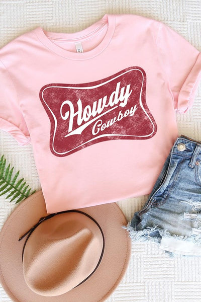 Howdy Cowboy Graphic T Shirts