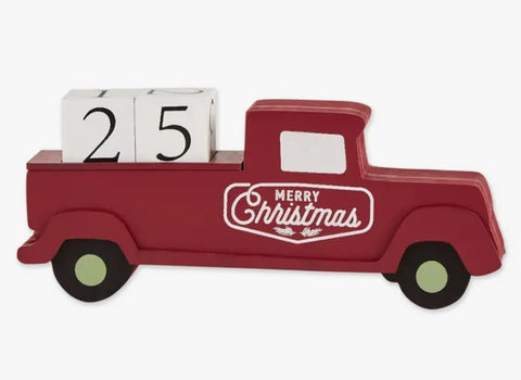 Christmas Tree Truck Block Calendar