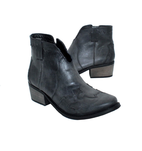 Drexel Genuine Leather Bootie with Overlay Cut-Outs
