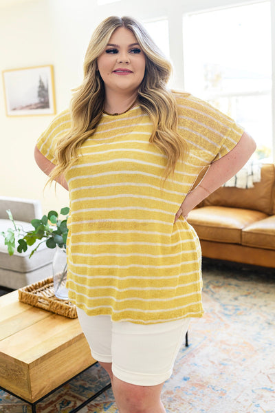 S - Simply Sweet Striped Top