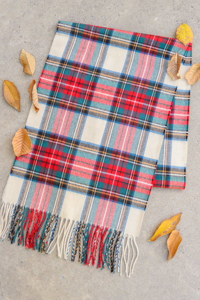 Soft As Can Be Traditional Plaid Scarf *Final Sale* - Rustik Sage Boutique
