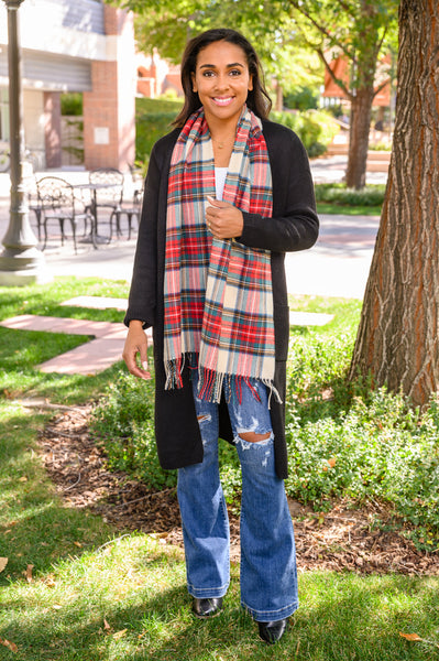 Soft As Can Be Traditional Plaid Scarf *Final Sale* - Rustik Sage Boutique