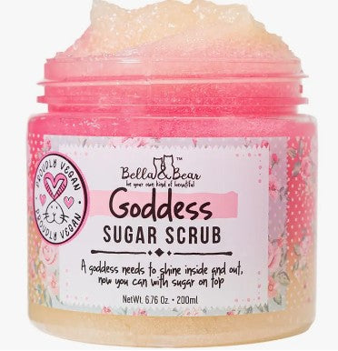 Goddess Sugar Scrub, Body Scrub, with Added Soap 6.7oz