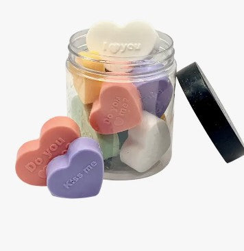 Valentine Heart Soap in a Jar