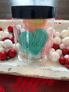 Valentine Heart Soap in a Jar